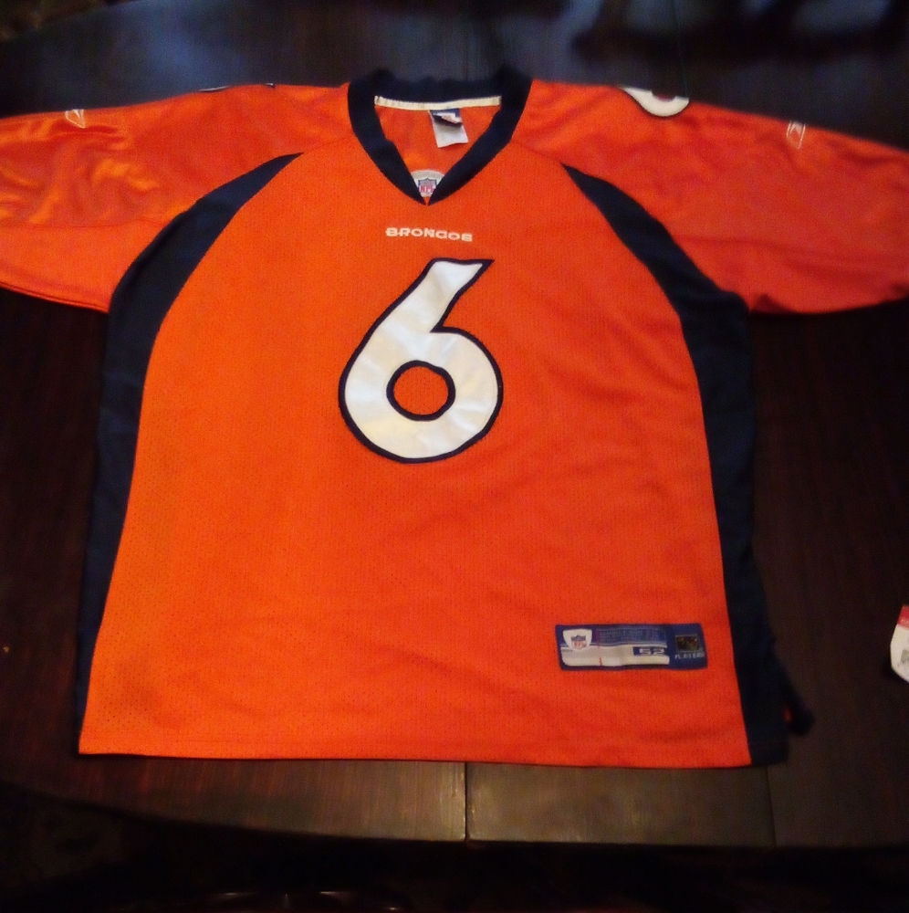 Reebok NFL Equipment Denver Broncos Jay Cutler #6 Embriodered Jersey Size 52